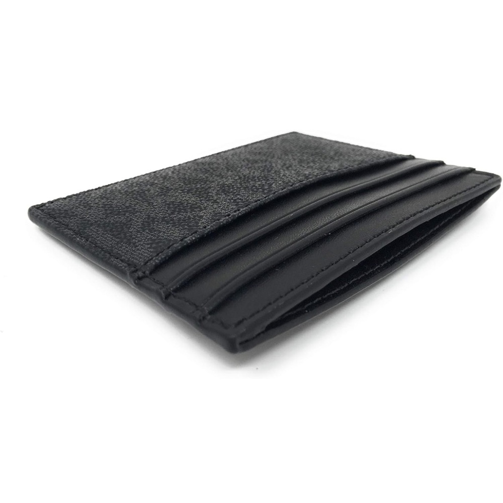 Michael Kors 🪢 NWT! Greyson Card Case in Black/Charcoal - Picture 4 of 5